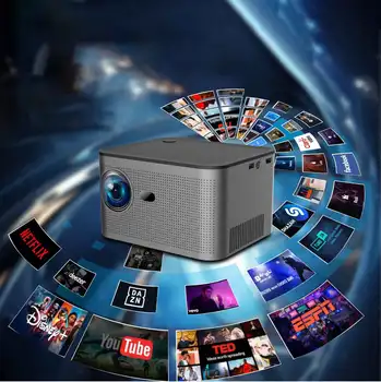 Mini Hd Smart Portable Video Small Projector and Moving Film