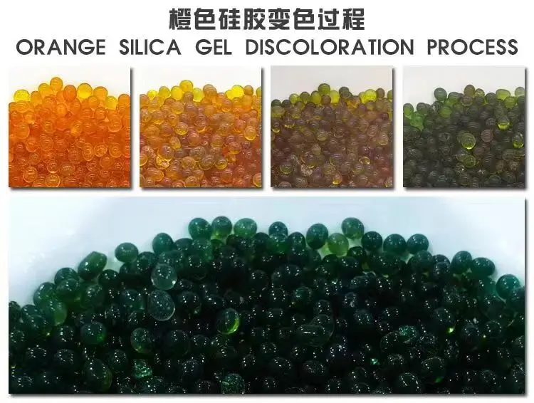 Silica Gel Orange Color Indicator Desiccant For Breather Orange Silica