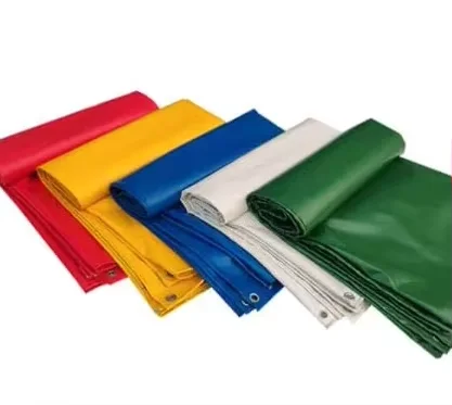 Heavy Duty Tarp  PVC Tarpaulin Vinyl Tarp with Grommets, Tear Resistant Cover for Truck Cover Greenhouse