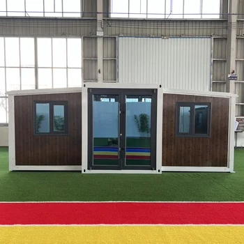 Steel exterior wall interior effect bedroom with bathroom foldable expandable portable modular mobile container house