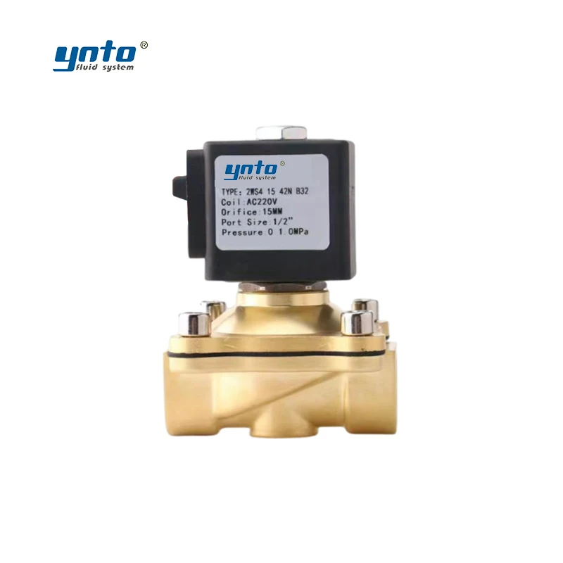 YNTO Compact Direct-acting Gas Stainless Steel Solenoid Valve 22VA 12v 15w 17w Normally Open 12v Solenoid Valve