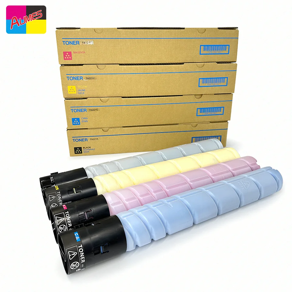 KONICA MINOLTA トナー　TN221 各色2本　bizhub Konica Minolta TN221 Complete Toner Set | GM Supplies