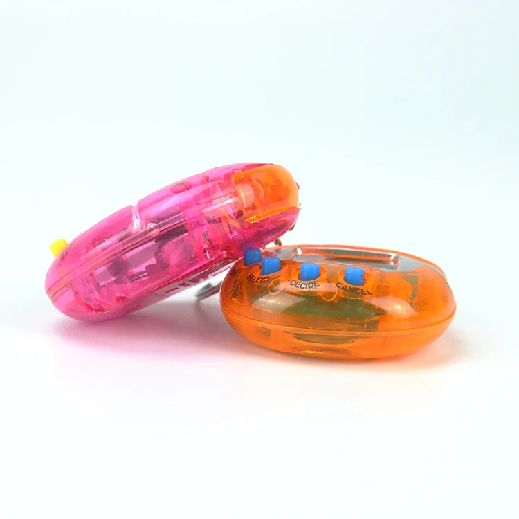 Transparent Color Tamagotchi Game  Handheld Game Electronic Pet