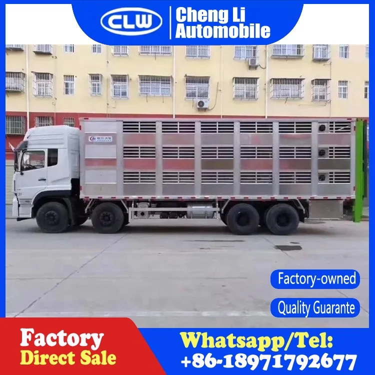 Dongfeng для перевозки скота и домашней птицы коров крупного рогатого грузовой автомобиль 8x4 сельскохозяйственных свиней