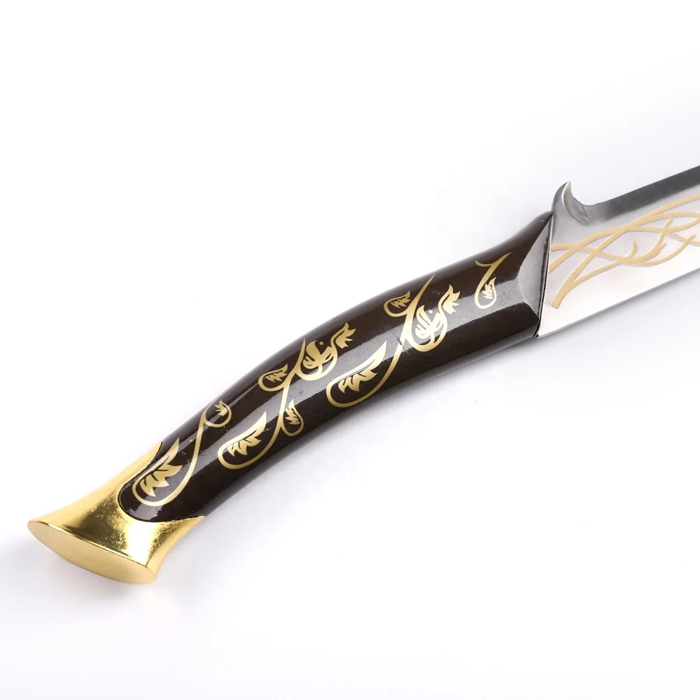 100cm Lord of the Rings Elven Warrior Arwen Hadhafang Sword Sheath Metal Cosplay Replica Non-Functional Toy Movie Props Weapons