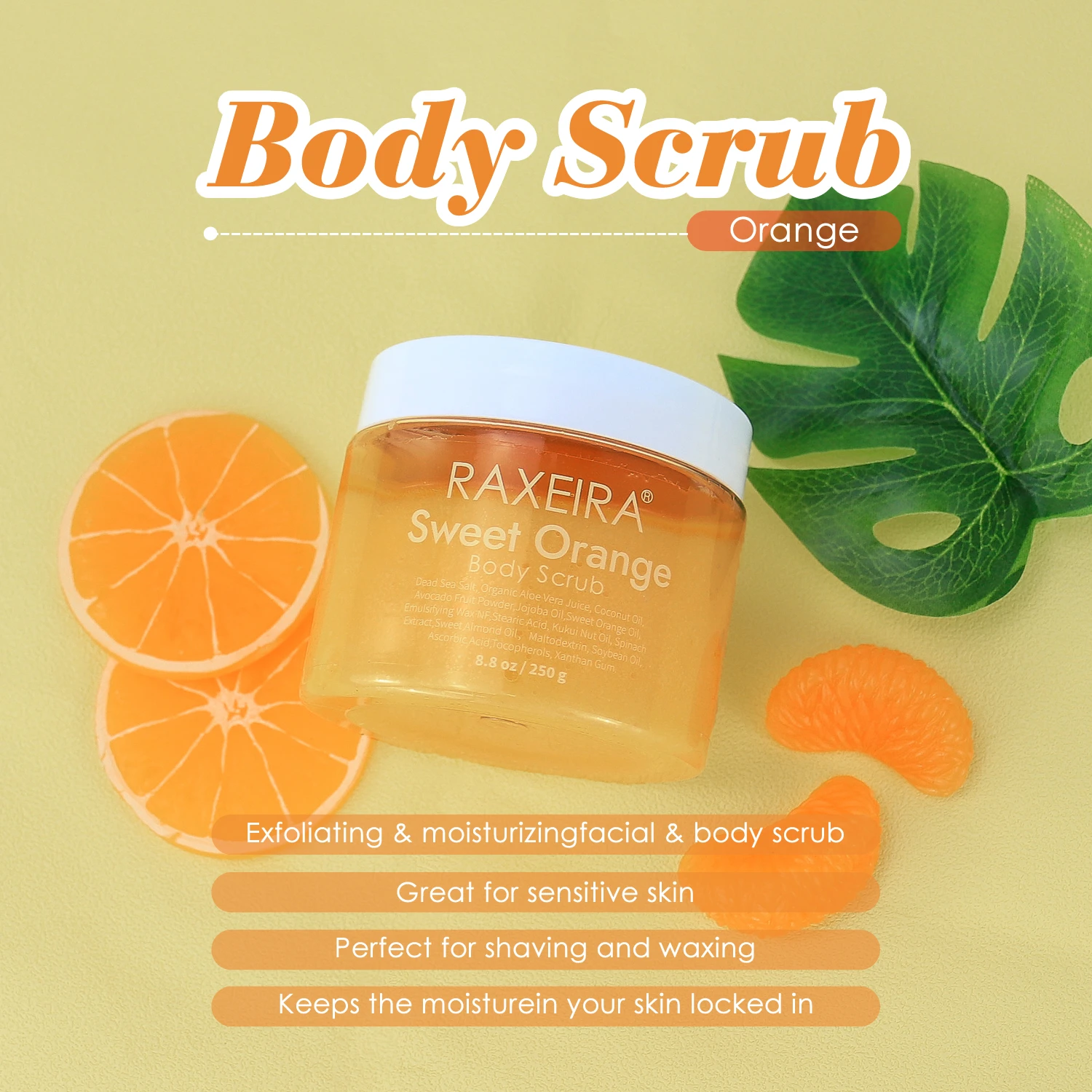 In Stock Private Label Organic Exfoliating Coffee Rose Lavender Himalayan Body Scrub For Skin