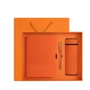Orange Water cup+notebook+ pen