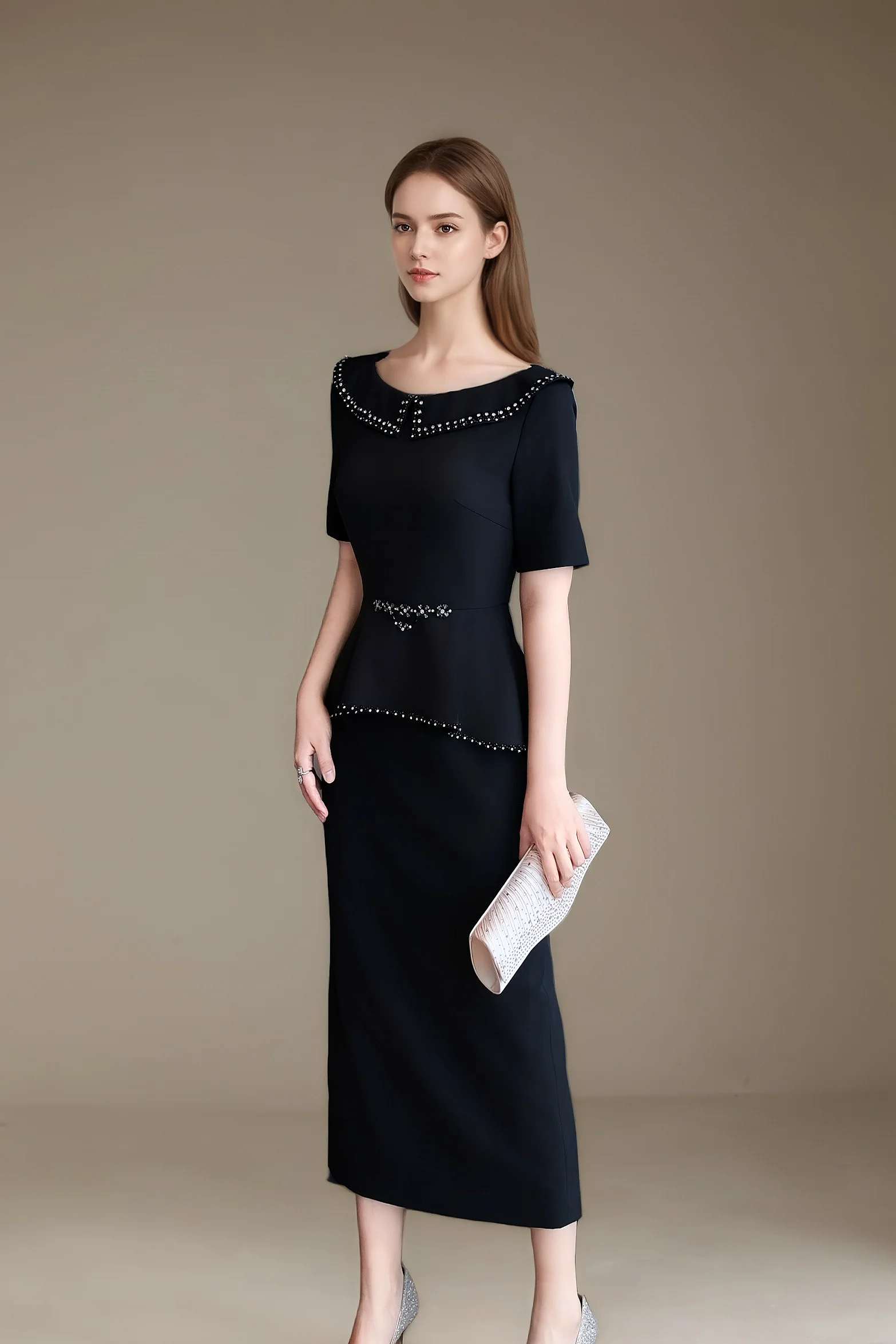 strapless open back dress PourVous Setup Pants Dress Wedding & Wide Pants Peplum Large Size Form