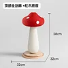 Velvet Red Mushroom Design [Solid Wood Base]