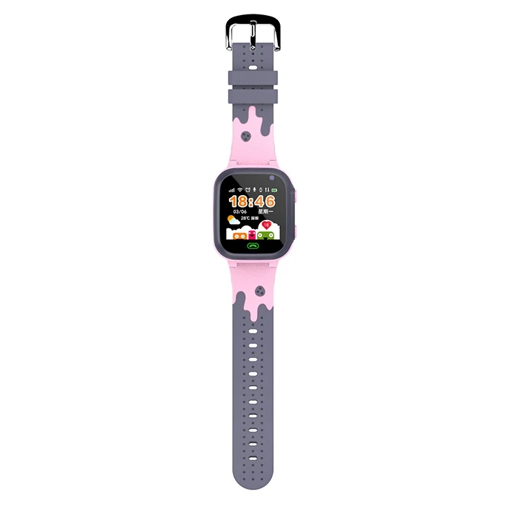 Reloj inteligente con llamadas para niños y niñas, pulsera con tarjeta SIM, rastreador de ubicación, reloj inteligente SOS resistente al agua para niños y niñas_voghion.com