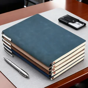 Premium Customizable Office School Leather Organizer A5 A6 Hardcover Planner for Global Business and Student Use