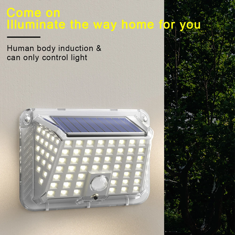 Energy Saving Waterproof 90 LED Solar Sensor Light Motion Sensor Wall Light Outdoor Garden