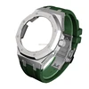 Conjunto plateado + verde oscuro (con pernos)