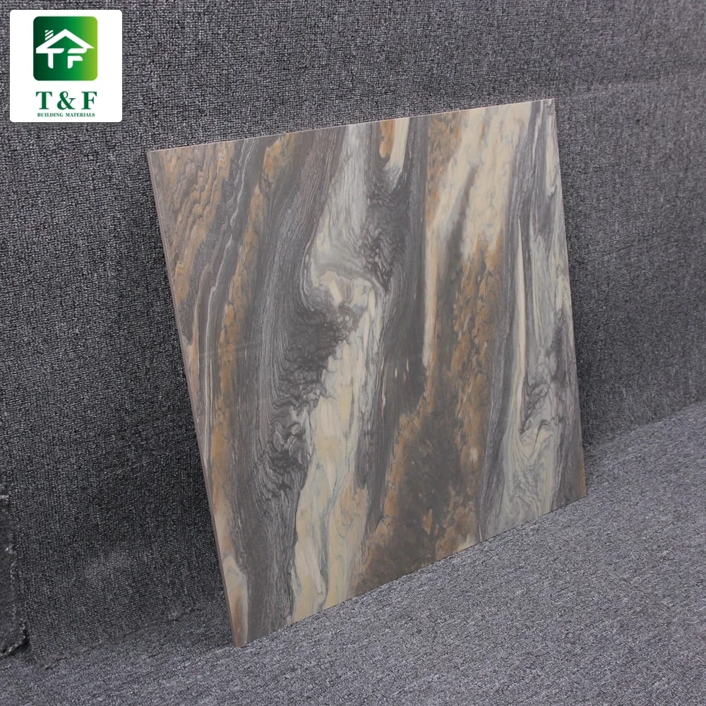 Zimbabwe Elegant Colored Stone Look Floor Tiles Luxury Full Glazed Porcelain Ceramic Tile 600Mm * 600Mm