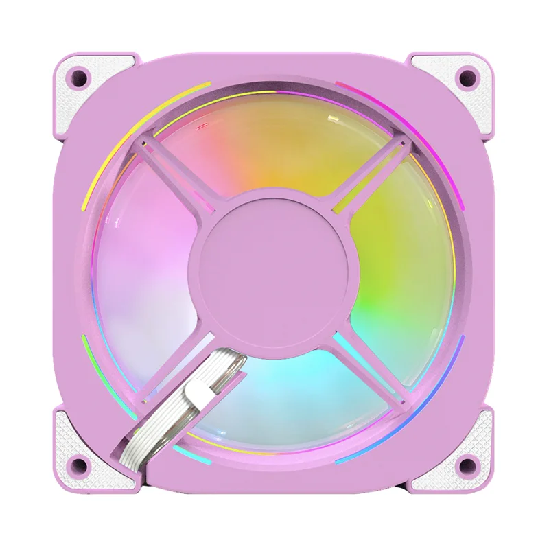 Lovingcool Factory Custom Led Pc Case Rgb Control Ventilador 120mm Computer Fan 5V 3pin ARGB Cpu Cooler Fan for Pc Case Cooling