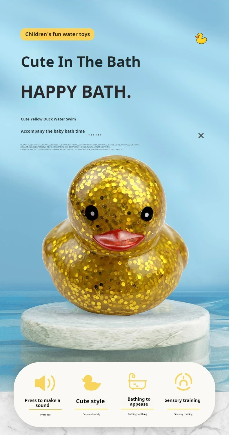 Baby Toys 0-3 Months Gold Dust Duck Great Prizes Six Colour Choose  0