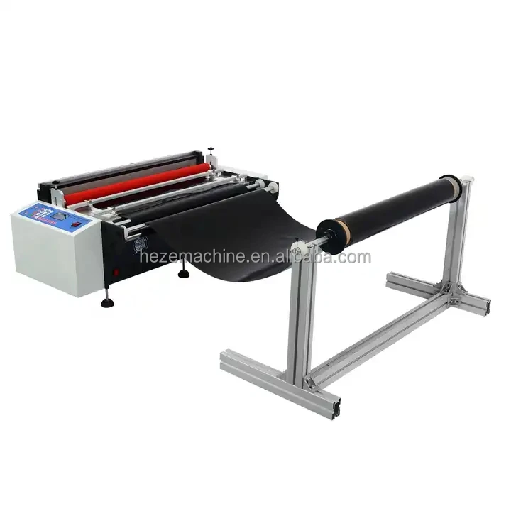 Automatic Small Paper Plastic Bubble Cutter Machine Aluminium Foil Pet Film Cut Rolls to Sheets Vinyl Pvc Roll Cutting Machine
