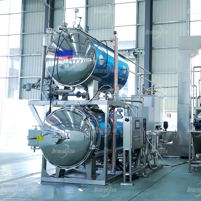 Automatic Sardine Can Sterilization Line CE Certification for Food Processing Continuous Sardine Can Sterilizer Machine