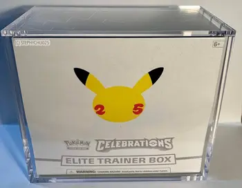 Custom Pokemon Tin Box Display Case hotsale acrylic etb box