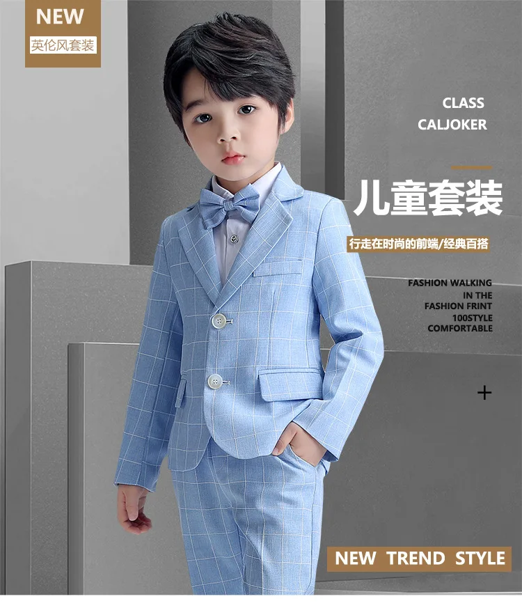 Luxury Kids Party Wear Dresses For Boys Clothing 4 Pcs Set 2 To 15 Year