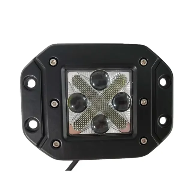 12v LED Driving Light Auto Accessories Car Lighting System Bumper Light Square Spotlight 4 Inch Motorcycle Headlamp White