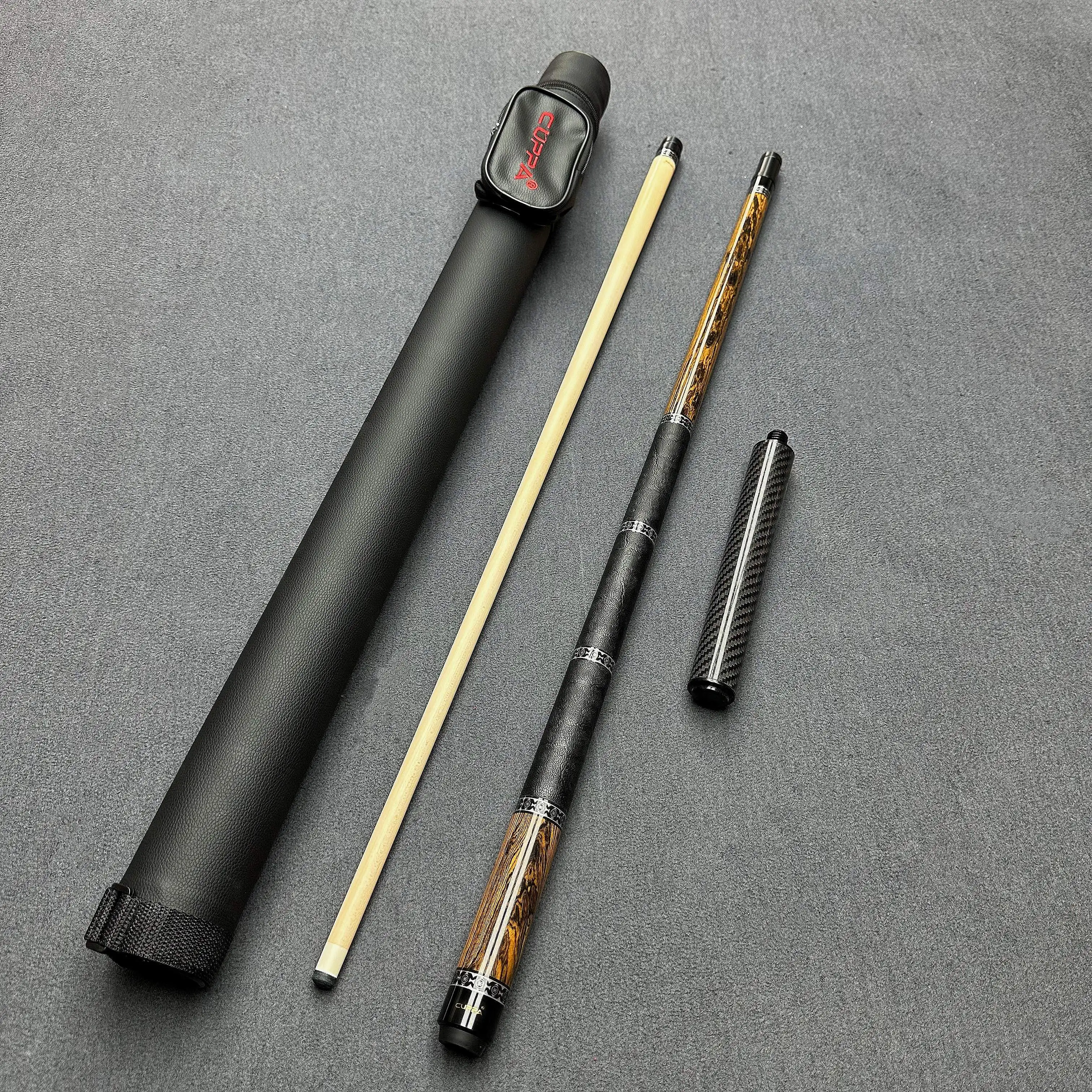 CUPPA Billiard Cue - Professional Taper Solid Wood+carbon