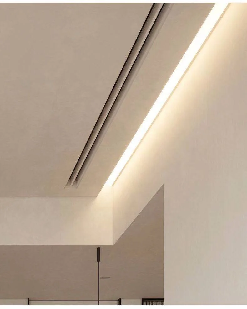 Factory New Design LED Light groove White Decorate Aluminum Led Profile 6063 White