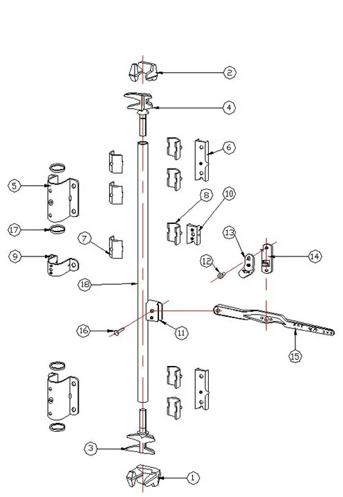 Galvanized ISO Door Lock Rod Shipping Container Parts