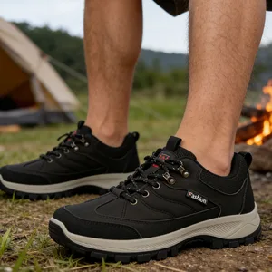 Autumn and Winter Non-slip Wear-resistant Outdoor Hiking Shoes with Sturdy Metal Eyelets Waterproof Comfort Casual Snow Boots