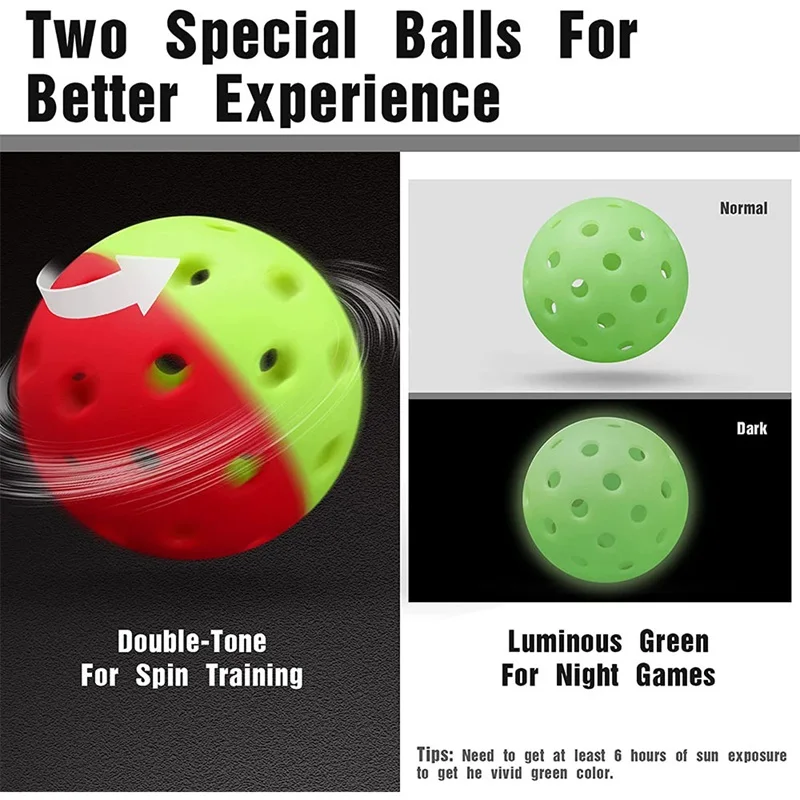 Custom 26 40 Holes 72 74mm High-strength Non-cracking Pickleball  Factory Wholesale TPE PE Pickle Ball Practice Pickle Balls factory