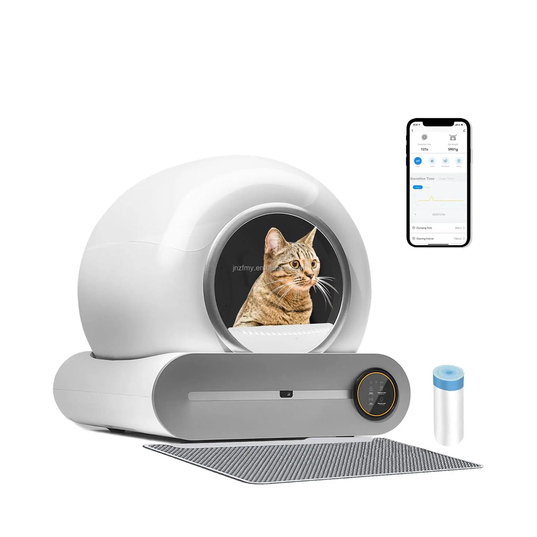 Eco-friendly Cat Litter Box Zhiyue 65L Intelligent Design