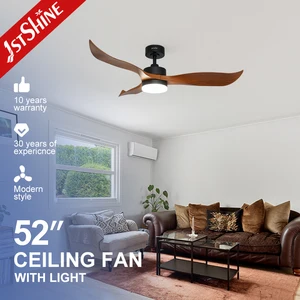 1stshine LED Ceiling Fan Silent DC Motor 52 Inches Electrical ABS Blades Adjustable Ceiling Light with Fan