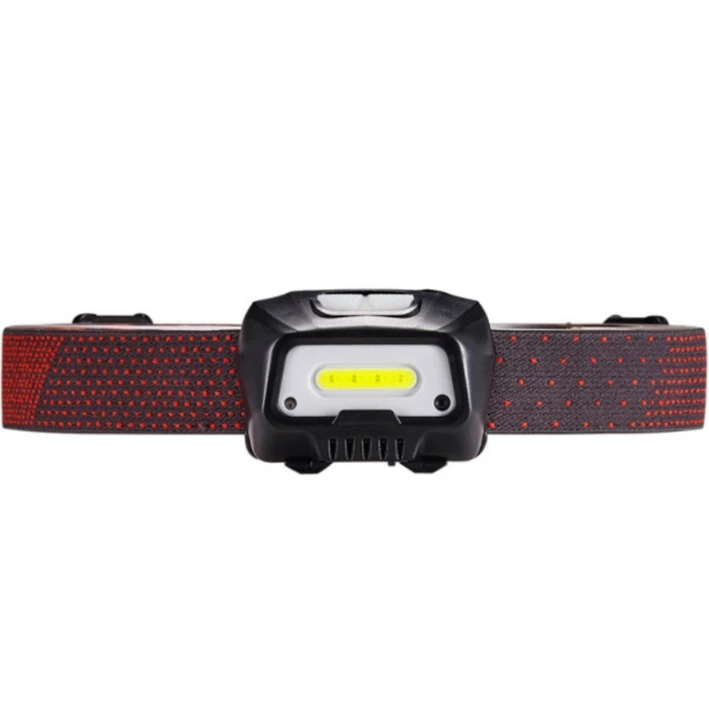 Sensor Rechargeable COB LED Head Torch Light for Emergency Camping Fishing Hunting Headlamp with Red Warning LED Headlight