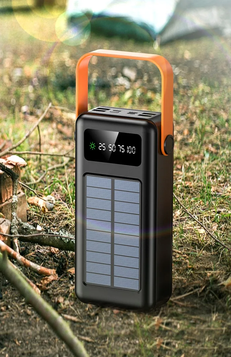 Outdoor Traveling Super Large Capacity Portable Solar Power Bank 200000mAh