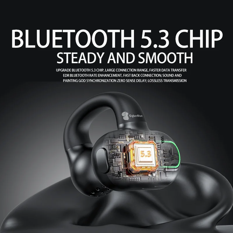 T88 5.3 Chip Wireless Headset Low Power Consumption Non-ear Movement ...