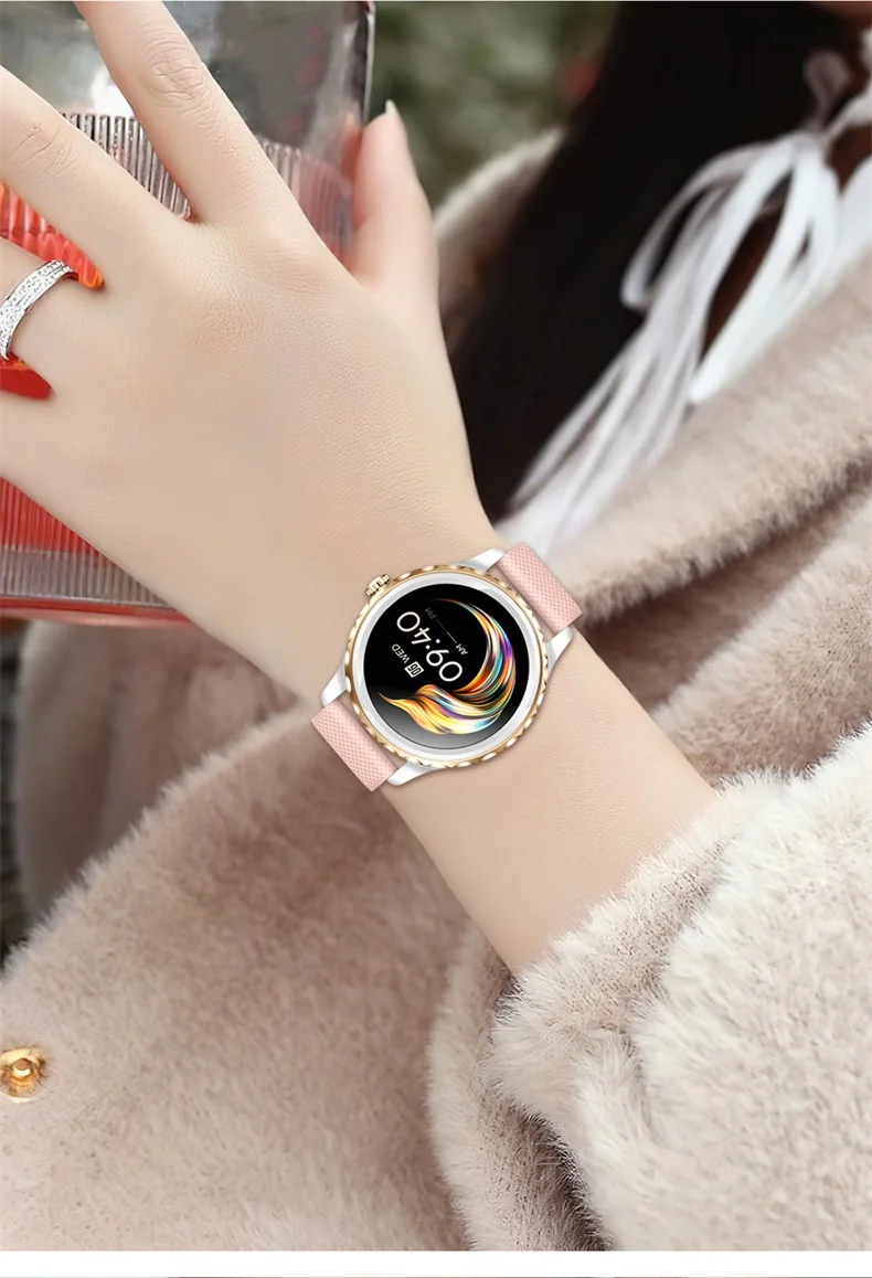 Popular QR02 Ladies Smart Watch Full Touch Screen Waterproof BT Calling Sport Smart Watch for Women Girls (19).jpg