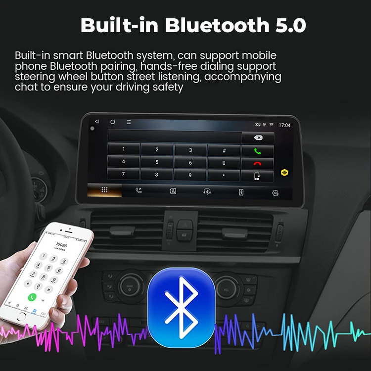 12.3'' Android Radio Carplay BT Multimedia Qled Screen Stereo Radio Player for Toyota Land Cruiser Prado 150 2010~2013 2014~2017