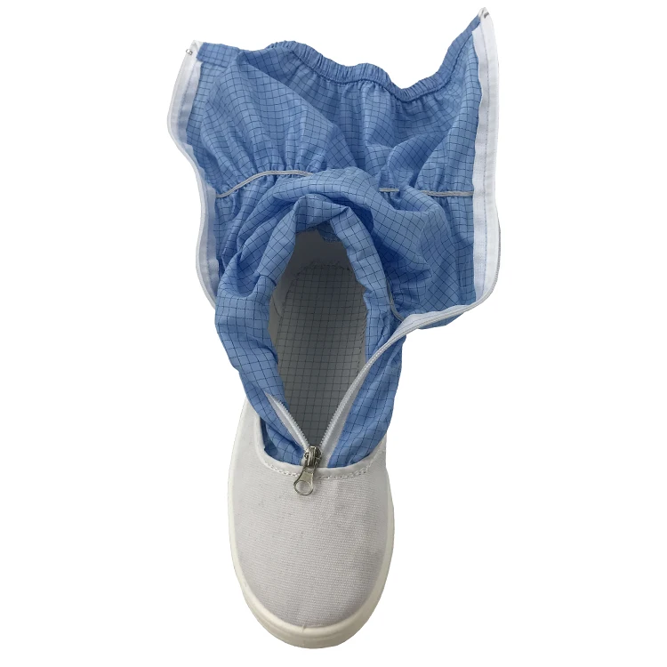 Длинные антистатические защитные рабочие сапоги для электроники, промышленного использования, ESD, ПВХ, Автоклавируемые сапоги