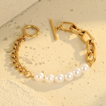 2025 New Arrived 18K Gold Plated Bracelet with Heart Charms