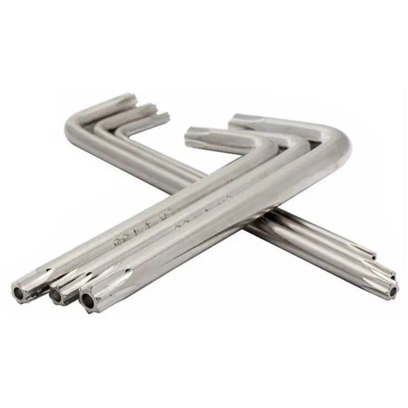Sourcingmap Anti-Manipulation Torx T50 Schlüssel – L-Form, Vernickelt, Langer Arm