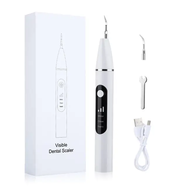 Scaler Ultrasonic Tooth Remover Cleaner Calculus Plaque Portable Electric Tips Ultrasonido Acoustic Vibration Dental Scalers