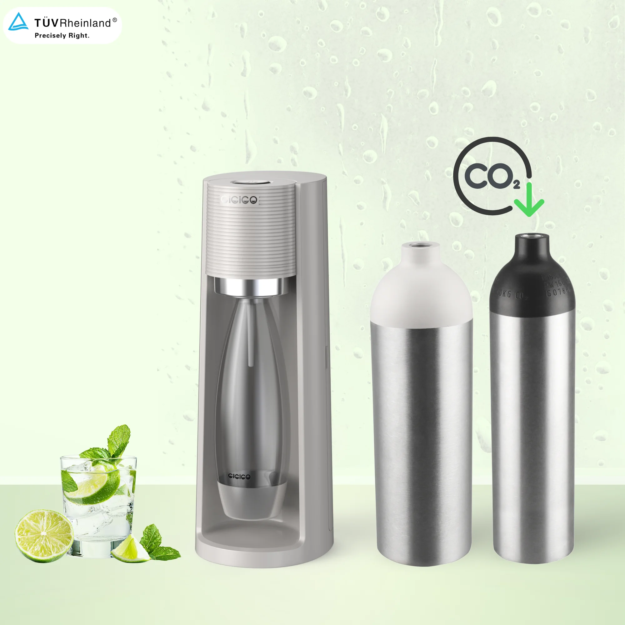ZX Beverage High Pressure Aluminum Alloy Gas Cylinder Tank TPED