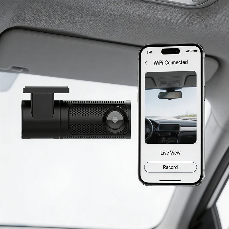 VIEVGUARB VS110 Dash Cam Loop Recording G-Sensor App Control 4K FHD WiFi Dual Lens 150 Angle Built-in GPS