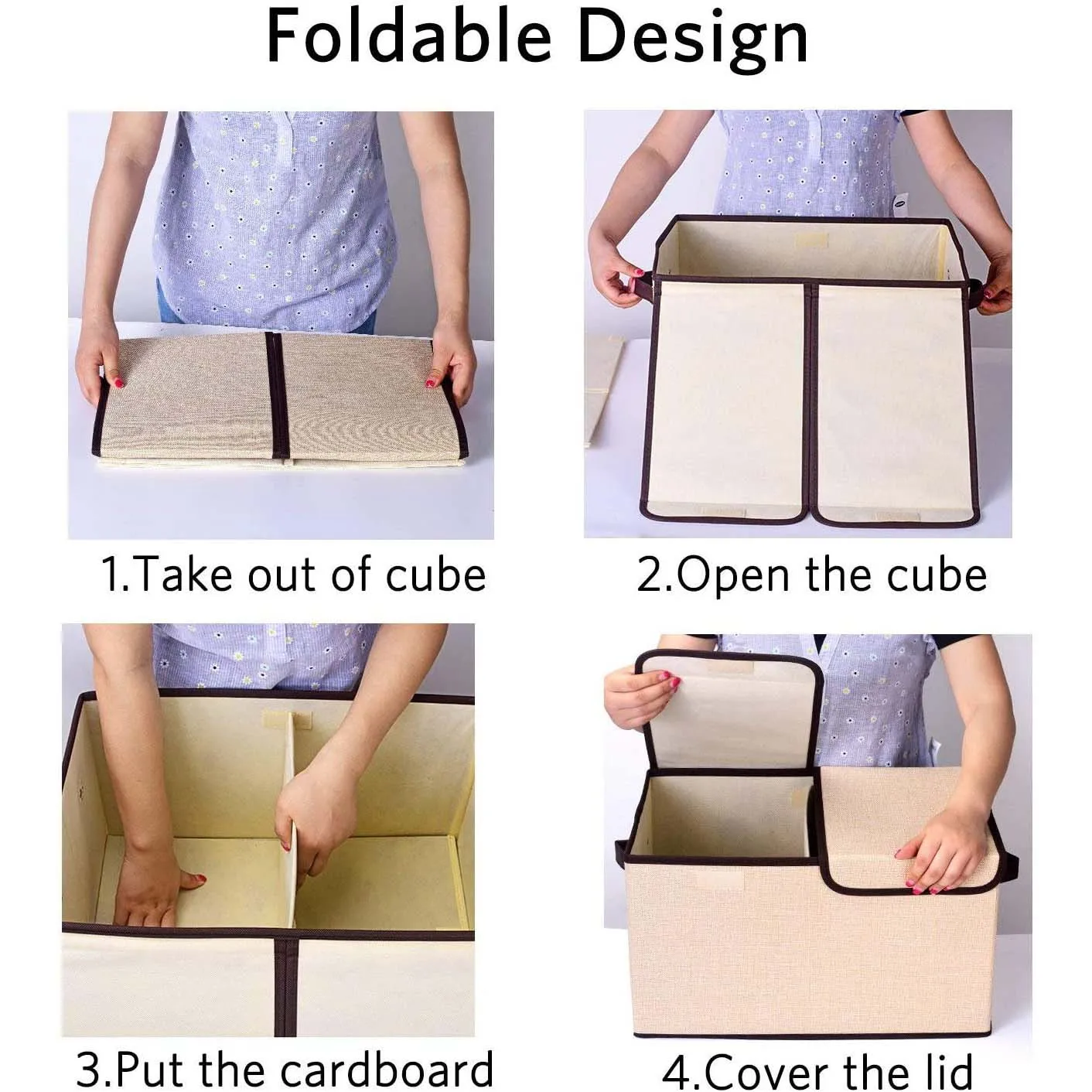 Opbergkubus Factory Collapsible Storage Cube Organizer Box For Home