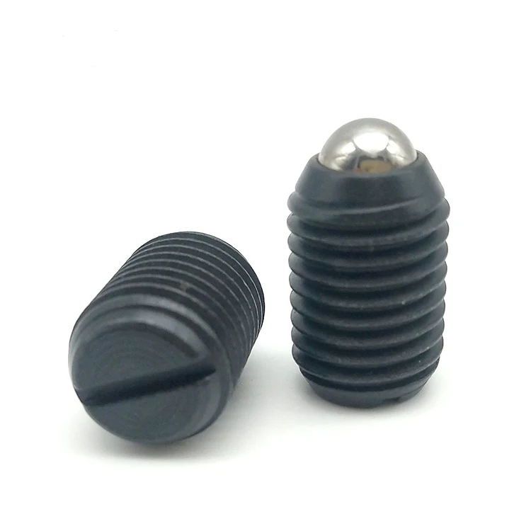 China Manufacturers BPES Ball Plunger Stainless Steel Black Oxide Spring Plunger With Slotted or Hexagonal