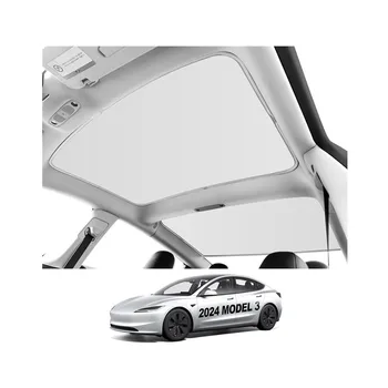 Ice White Roof Sunshades for Tesla Model 3 2024