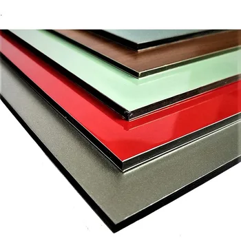 High-Gloss 3mm & 4mm Aluminum-Plastic Panels for Exterior & Interior Walls Fireproof Decoration with Good Material Advertising