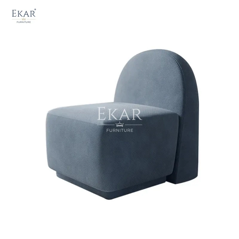 Modern European Design Rounded Leisure Chair Stylish Wood Metal Legs for Living Apartment Bags Creative Comfort Relaxation