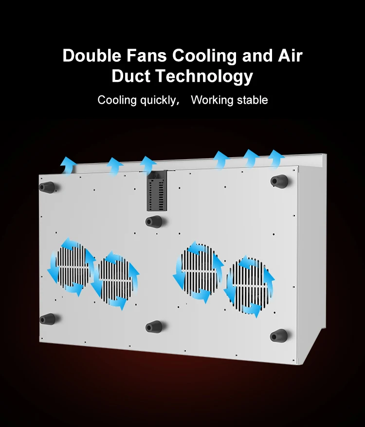 Double Burner Stainless Steel Kitchen Induction Counter Top Cooktop