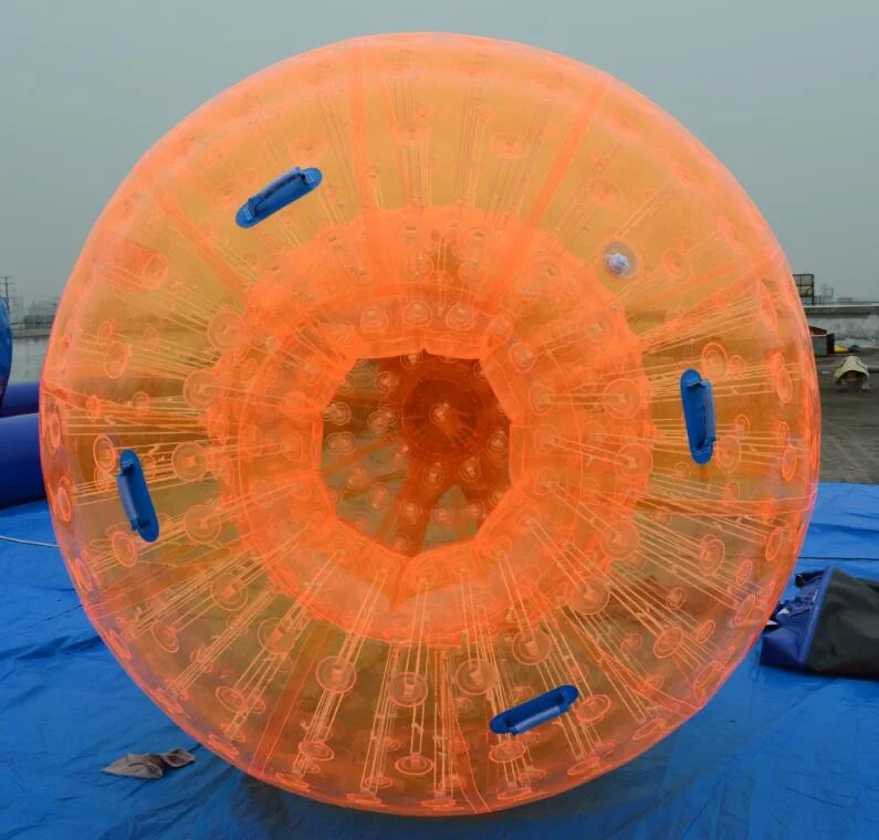 Оранжевый надувной шар Зорб для детей